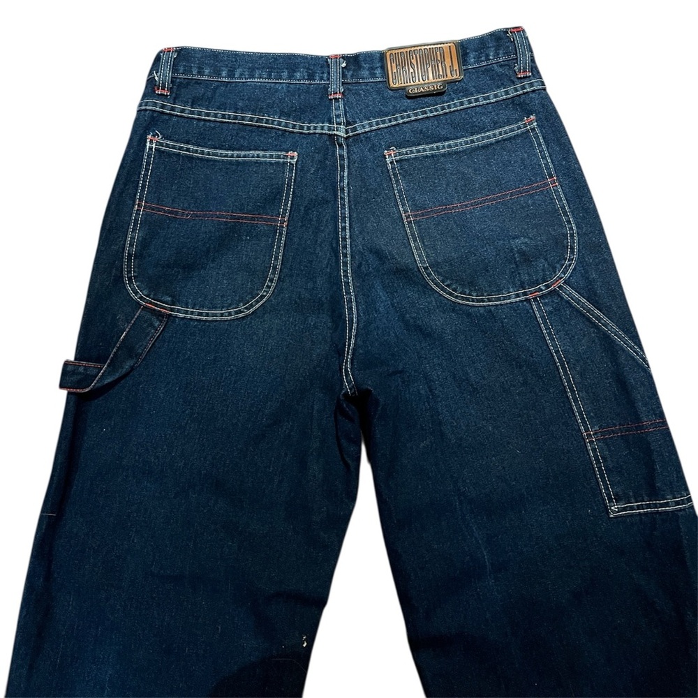 Vintage Christopher J Carpenter Wide Leg Jeans Dark Wash Women’s Size 34